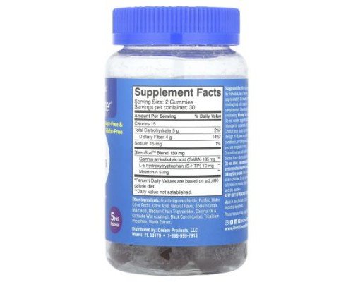 Dream Water, Sleep Gummies, Snoozeberry, 60 Gummies