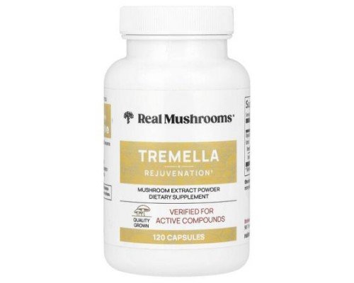 Real Mushrooms, Tremella, Mushroom Extract Powder, 120 Capsules