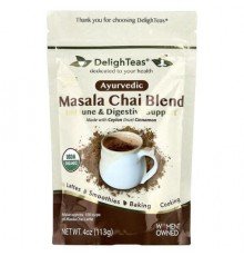 DelighTeas, Ayurvedic Masala Chai Blend, Caffeine Free, 4 oz (113 g)