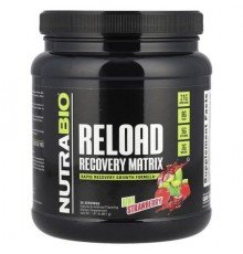 NutraBio, Reload Recovery Matrix, Kiwi Strawberry, 1.81 lb (821 g)