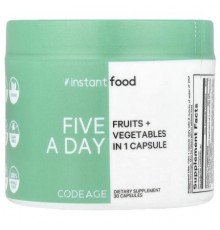 Codeage, Five A Day, Fruits + Vegetables in 1 Capsule, 30 Capsules