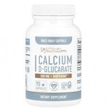 SMNutrition, Calcium D-Glucarate + BioPerine®, 90 Capsules