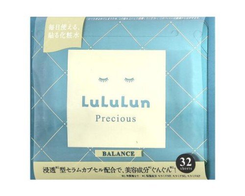 Lululun, Precious, Beauty Face Masks, Balance Green 4FB, 32 Sheets, 17.58 fl oz (520 ml)