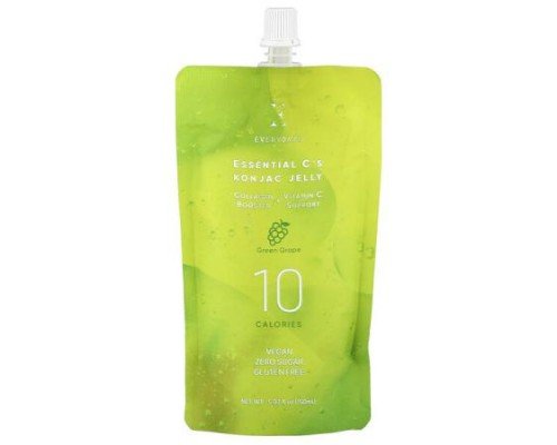 Everydaze, Essential C's Konjac Jelly, Green Grape, 5.07 fl oz (150 ml)