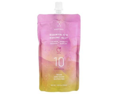 Everydaze, Essential C's Konjac Jelly, Peach, 5.07 fl oz (150 ml)