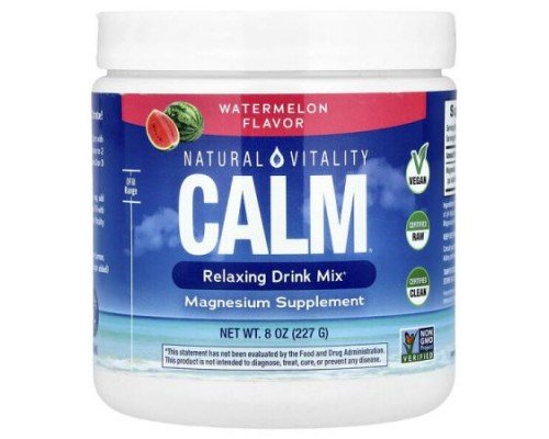 Natural Vitality, CALM®, Relaxing Drink Mix, Watermelon, 8 oz (227 g)