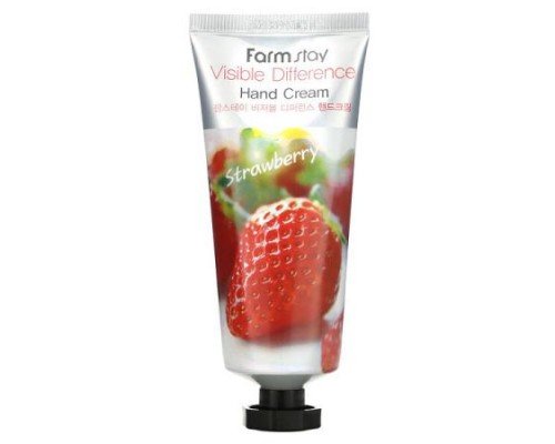 Farmstay, Visible Difference Hand Cream, Strawberry, 3.52 oz (100 g)