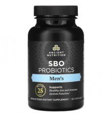 Ancient Nutrition, Men's SBO Probiotics, 25 Billion CFU, 60 Capsules