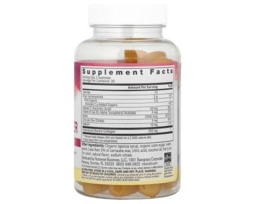 NeoCell, Hair, Skin & Nails Beauty Builder Gummies, Lemon, 60 Gummies