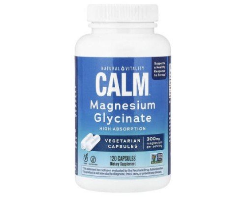Natural Vitality, CALM®, Magnesium Glycinate, 120 Capsules