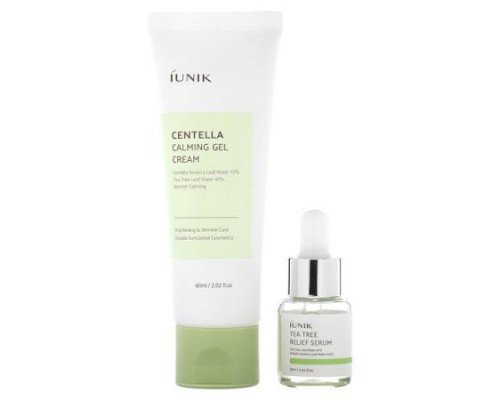 iUNIK, Centella Edition Skin Care Set, Cream & Mini Serum, 2 Piece Set