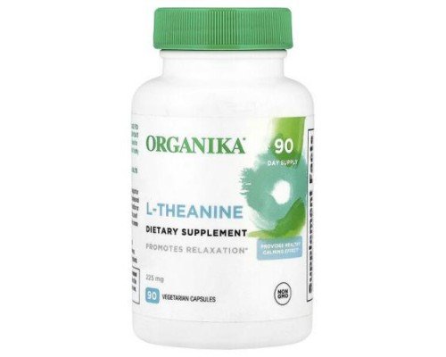 Organika, L-Theanine, 225 mg, 90 Vegetarian Capsules
