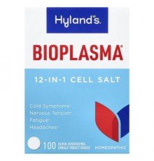 Hyland's Naturals, Bioplasma®, 12-In-1 Cell Salt, 100 Quick-Dissolving Single Tablet Doses