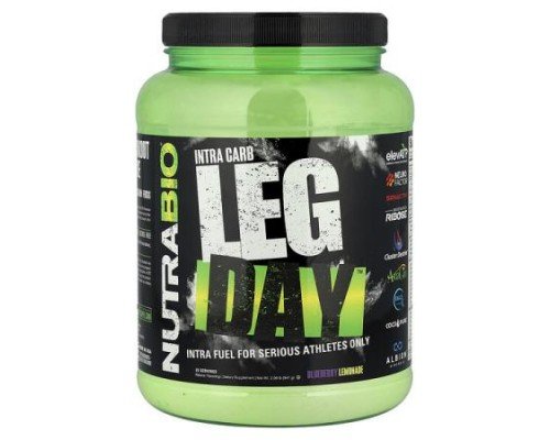 NutraBio, Intra Carb, Leg Day™, Blueberry Lemonade, 2.09 lb (947 g)