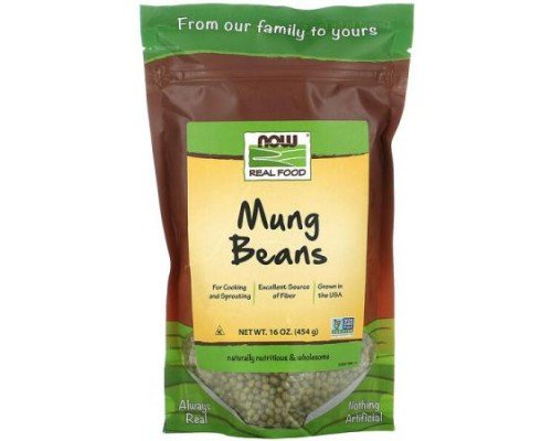 NOW Foods, Real Food, Mung Beans, 16 oz (454 g)