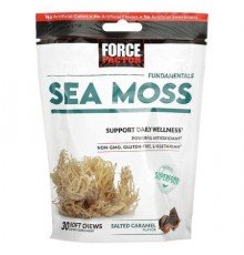 Force Factor, Fundamentals, Sea Moss, Salted Caramel, 30 Soft Chews (250 mg per Chew)