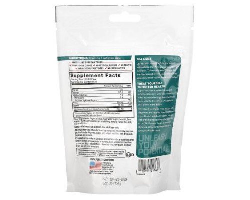 Force Factor, Fundamentals, Sea Moss, Salted Caramel, 30 Soft Chews (250 mg per Chew)