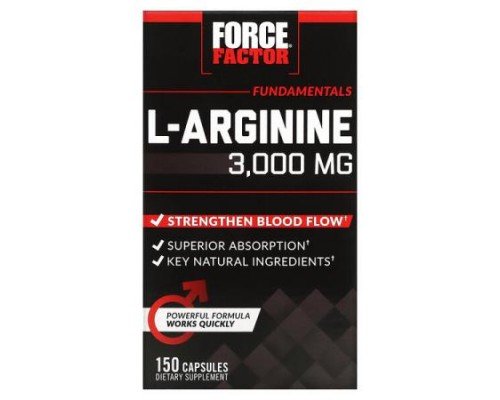 Force Factor, L-Arginine, 150 Capsules