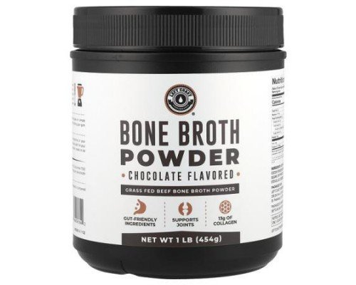 Left Coast Performance, Bone Broth Powder, Chocolate, 1 lb (454 g)