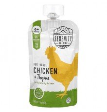 Serenity Kids, Free Range Chicken + Thyme, 6+ Months, 3.5 oz (99 g)