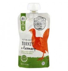 Serenity Kids, Turkey + Rosemary, 6+ Months, 3.5 oz (99 g)