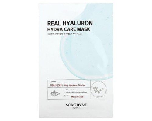 SOME BY MI, Real Hyaluron, Hydra Care Beauty Mask, 1 Sheet, 0.70 oz (20 g)