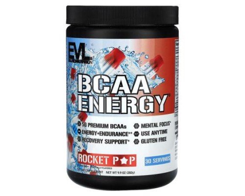 EVLution Nutrition, BCAA Energy, Rocket Pop, 9.9 oz (282 g)