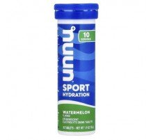 Nuun, Sport Hydration, Effervescent Electrolyte Drink, Watermelon, 10 Tablets