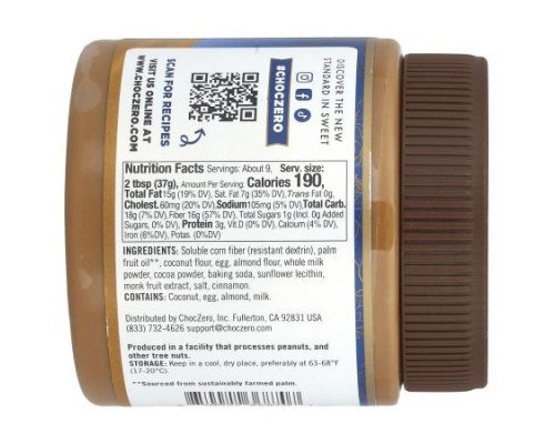 ChocZero, Butter Cookie Speculoos Spread, 12 oz (340 g)