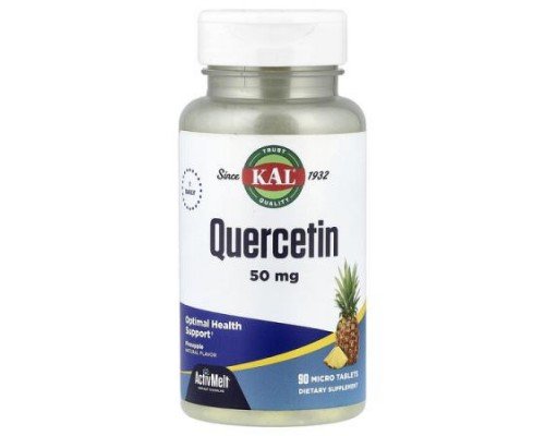 KAL, Quercetin, Pineapple, 50 mg, 90 Micro Tablets