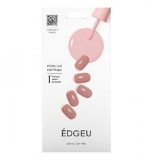 Edgeu, Perfect Gel Nail Wraps, END 110 Ash Pink, 19 Piece Set