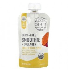 Serenity Kids, Dairy-Free Smoothie + Protein, All Ages 6+ Months, Sweet Potato Spice, 3.5 oz (99 g)