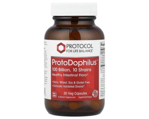 Protocol for Life Balance, ProtoDophilus™, 100 Billion, 30 Veg Capsules