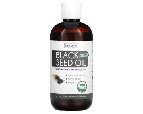 Healths Harmony, Organic Black Seed Oil, 8 fl oz (240 ml)