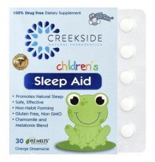Creekside Natural Therapeutics, Children's Sleep Aid, Orange Dreamsicle, 30 EZ Melts®