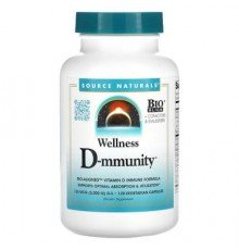 Source Naturals, Wellness D-mmunity™, 120 Vegetarian Capsules (2,500 IU per Capsule)