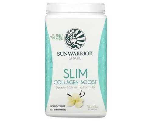 Sunwarrior, Shape, Slim Collagen Boost, Vanilla, 1.65 lb (750 g)