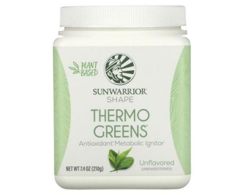 Sunwarrior, Shape, Thermo Greens, Unflavored, 7.4 oz (210 g)
