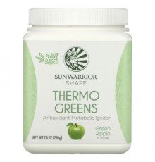 Sunwarrior, Shape, Thermo Greens, Green Apple, 7.4 oz (210 g)