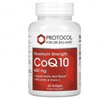 Protocol for Life Balance, CoQ10, Maximum Strength, 600 mg, 60 Softgels