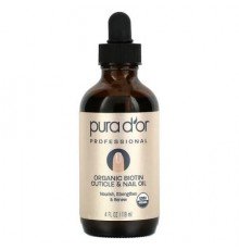Pura D'or, Professional, Organic Biotin Cuticle & Nail Oil, 4 fl oz (118 ml)