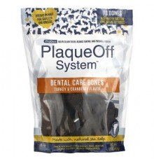 ProDen, PlaqueOff System, Dental Care Bones, For Dogs, Turkey & Cranberry, 13 Bones, 17 oz (482 g)