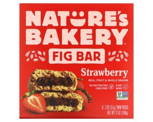 Nature's Bakery, Fig Bar, Strawberry, 6 Twin Packs, 2 oz (57 g) Each
