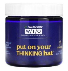 Swanson WIO, Put On Your Thinking Hat, 30 Vegetarian Capsules