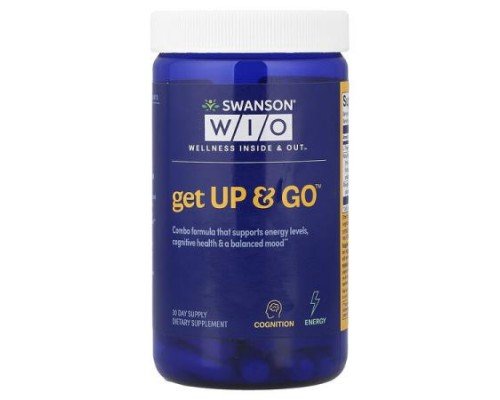 Swanson WIO, Get Up & Go™, 60 Vegetarian Capsules