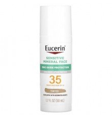 Eucerin, Sensitive Mineral Face Sunscreen Lotion, SPF 35, Tinted, 1.7 fl oz (50 ml)