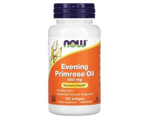 NOW Foods, Evening Primrose Oil, 500 mg, 100 Softgels