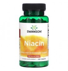 Swanson, Niacin, 100 mg, 250 Tablets