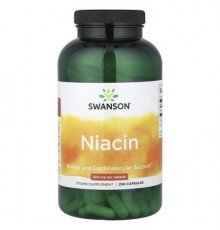 Swanson, Niacin, 500 mg, 250 Capsules