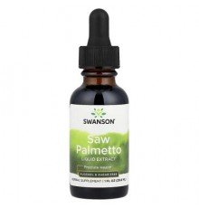 Swanson, Saw Palmetto Liquid Extract, Alcohol & Sugar Free, 1 fl oz (29.6 ml)